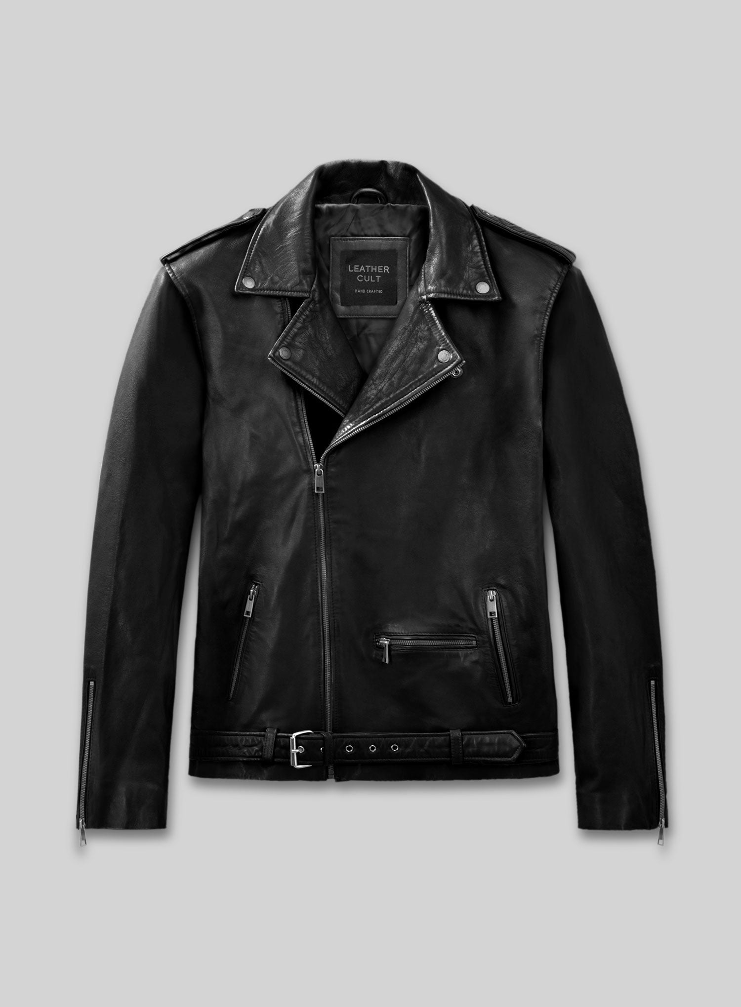 Men’s Rutland Black Riding Leather Jacket by LeatherCult