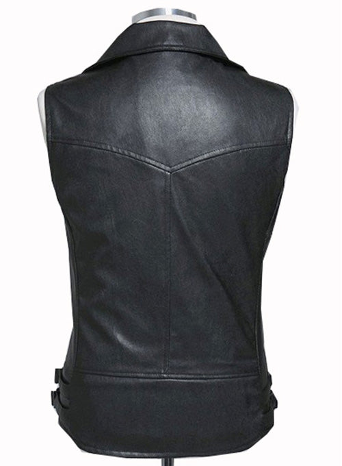 Leather Biker Vest # 310 - LeatherCult