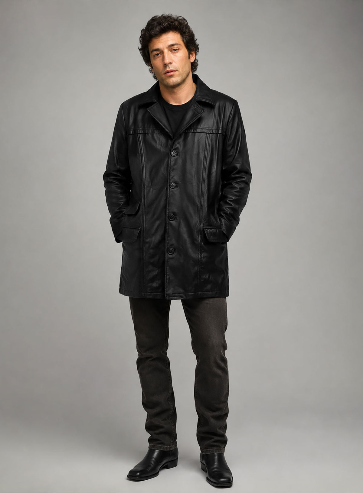 Bruce Springsteen Born to Run Autobiography Leather Trench Coat
