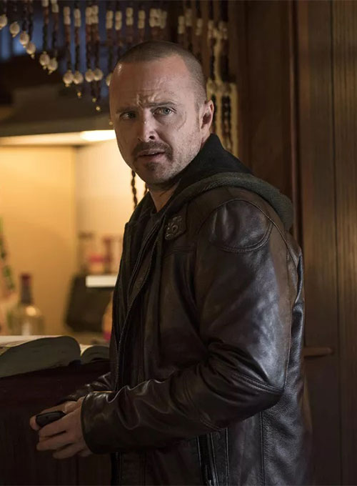 Aaron Paul El Camino A Breaking Bad Movie Leather Jacket - LeatherCult