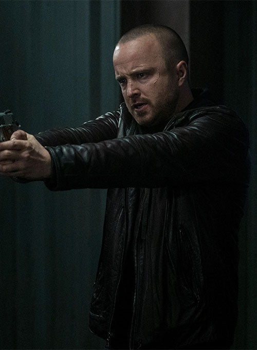 Aaron Paul El Camino A Breaking Bad Movie Leather Jacket - LeatherCult