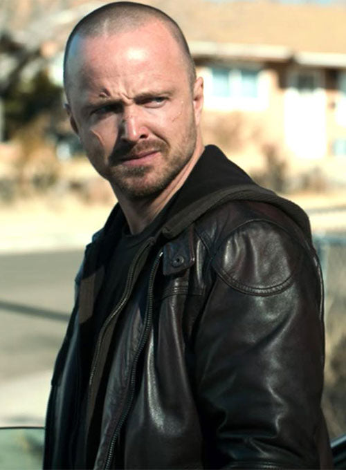 Aaron Paul El Camino A Breaking Bad Movie Leather Jacket - LeatherCult