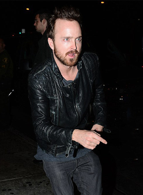 Aaron Paul Arcade Fire Concert Leather Jacket - LeatherCult