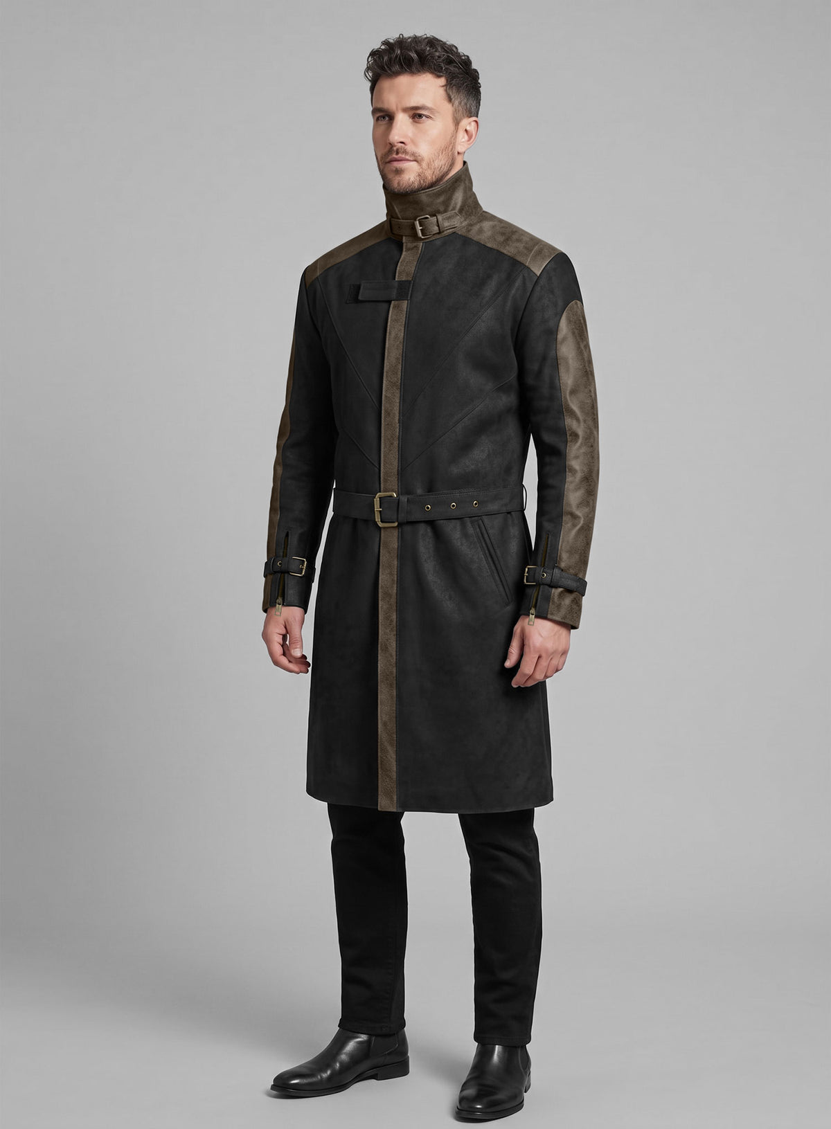 Aiden Pearce Watch Dog Leather Trench Coat