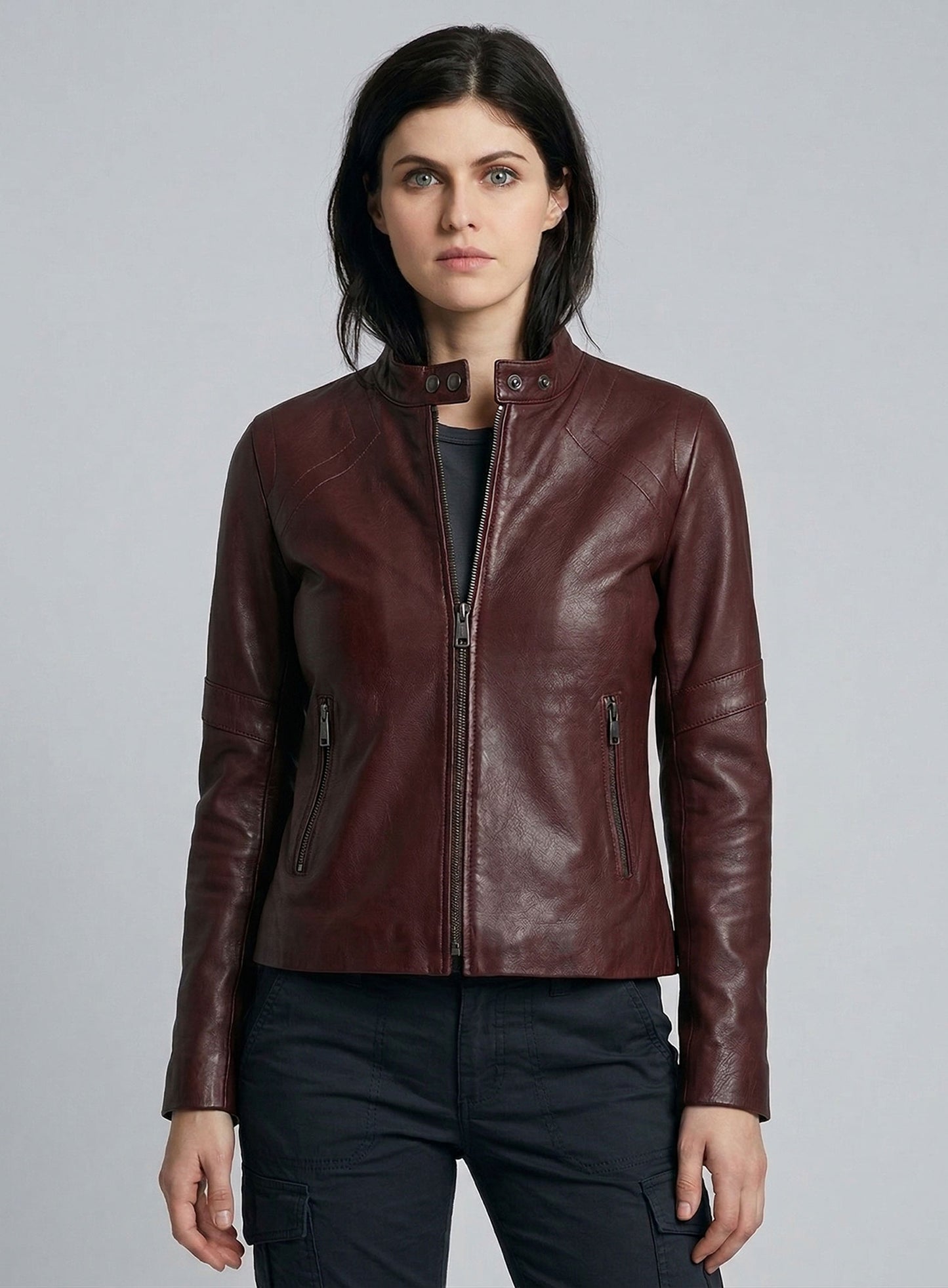 Alexandra Daddario San Andreas Leather Jacket