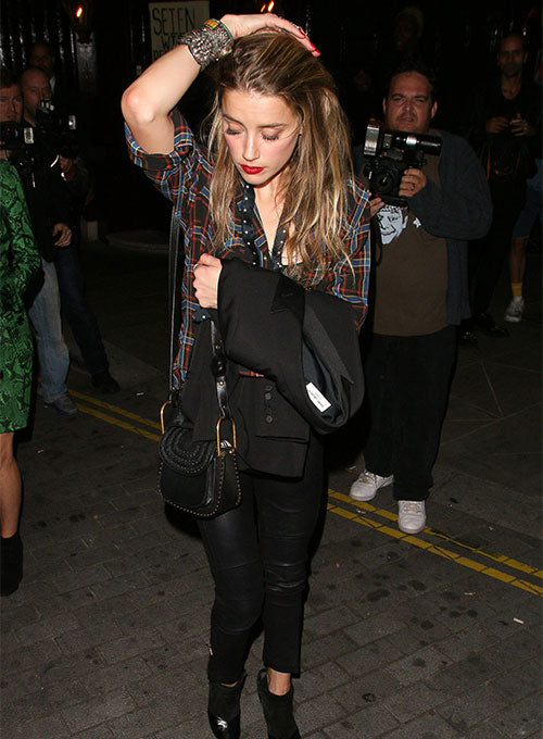 Amber Heard Leather Pants #1 - LeatherCult