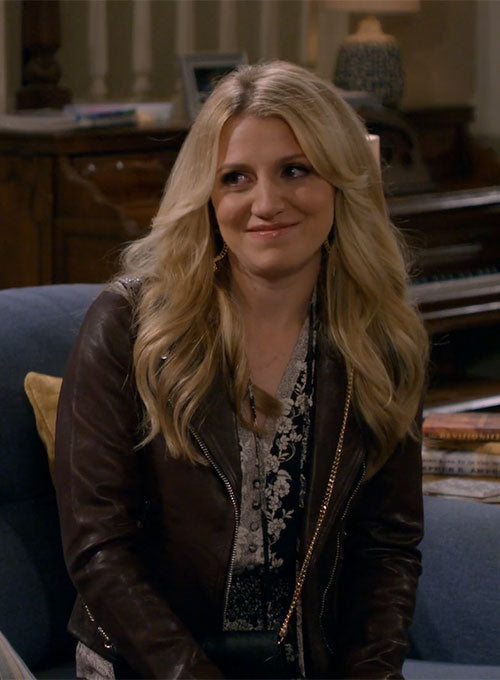 Annaleigh Ashford B Positive Leather Jacket - LeatherCult