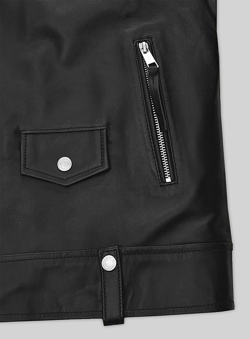 Ansel Elgort Leather Jacket #2