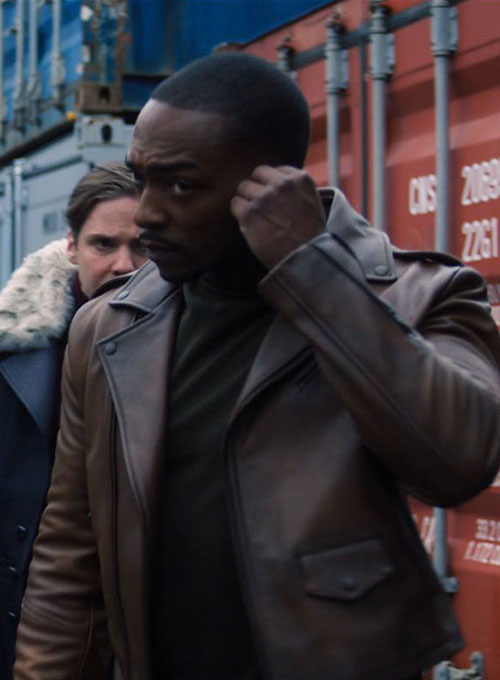 Anthony Mackie Falcon and The Winter Solider Leather Jacket - LeatherCult