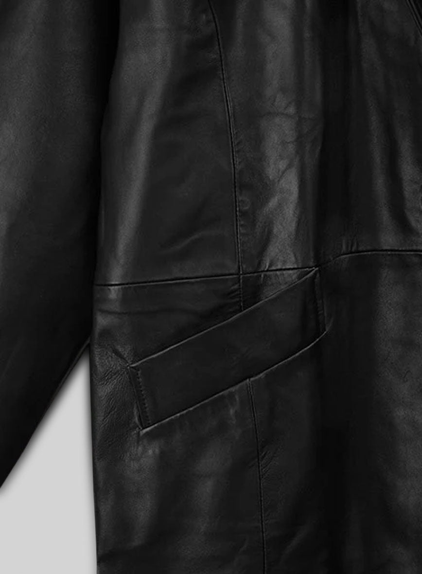 Ashley Roberts Leather Long Coat