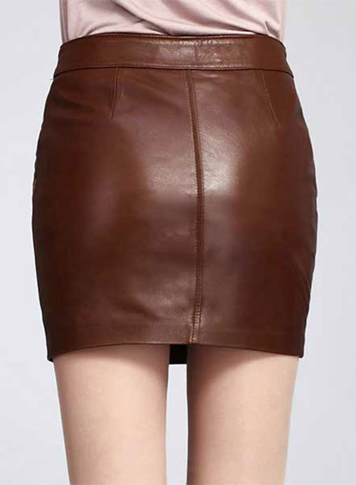 Basic Leather Skirt - # 153 - LeatherCult