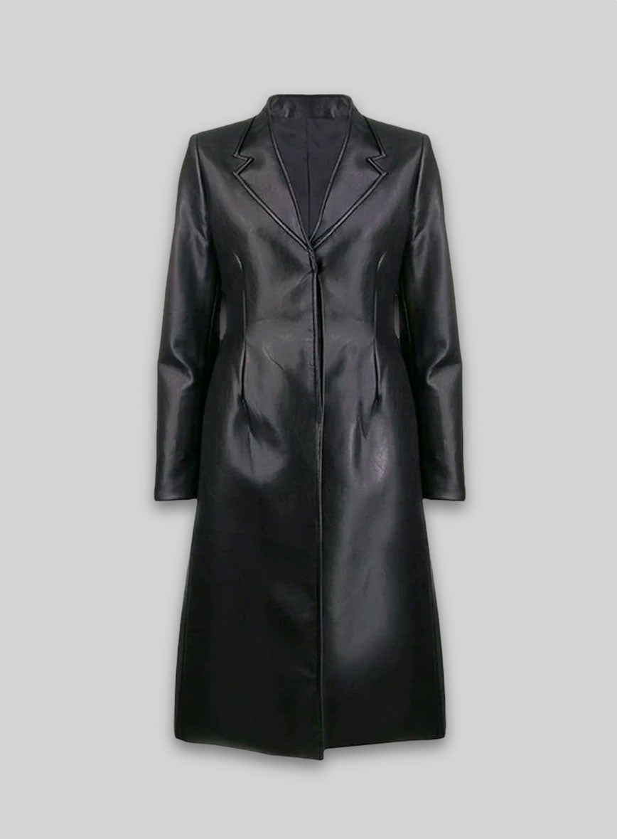 Beatrice Leather Trench Coat