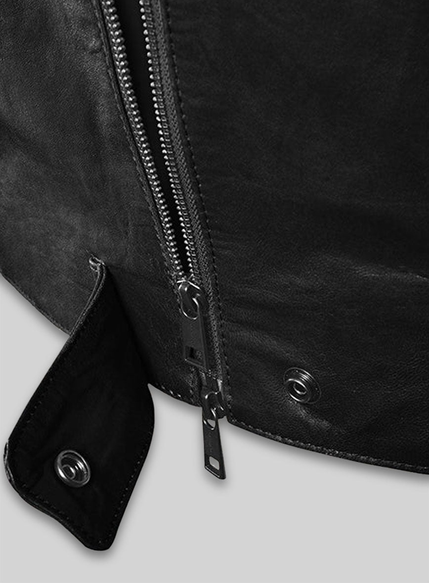 Black Amy Adams Leather Jacket