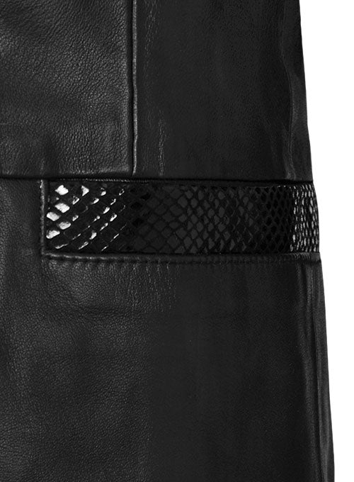 Black Hampton Leather Blazer - LeatherCult