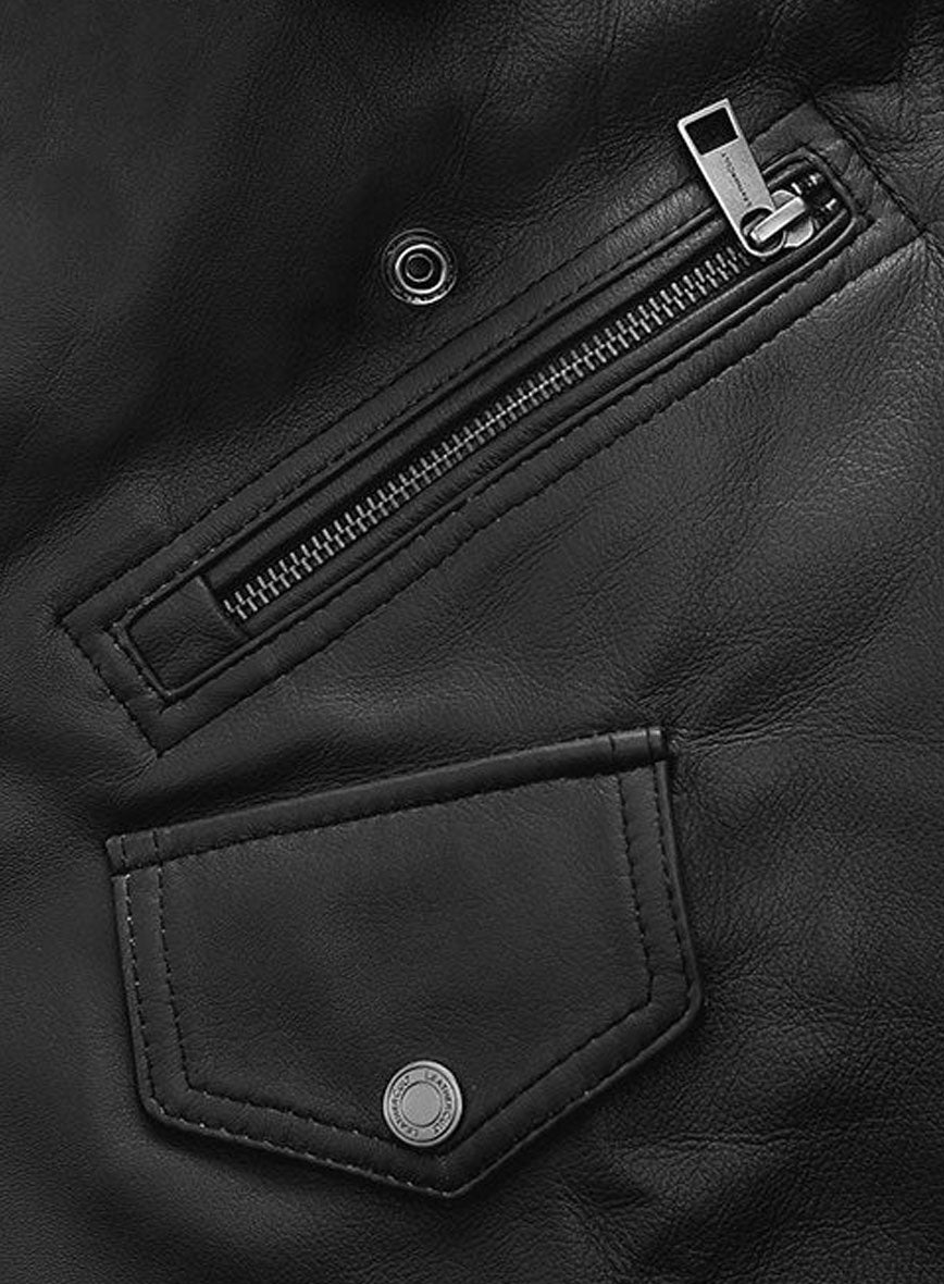 Black Jessica Alba Leather Jacket