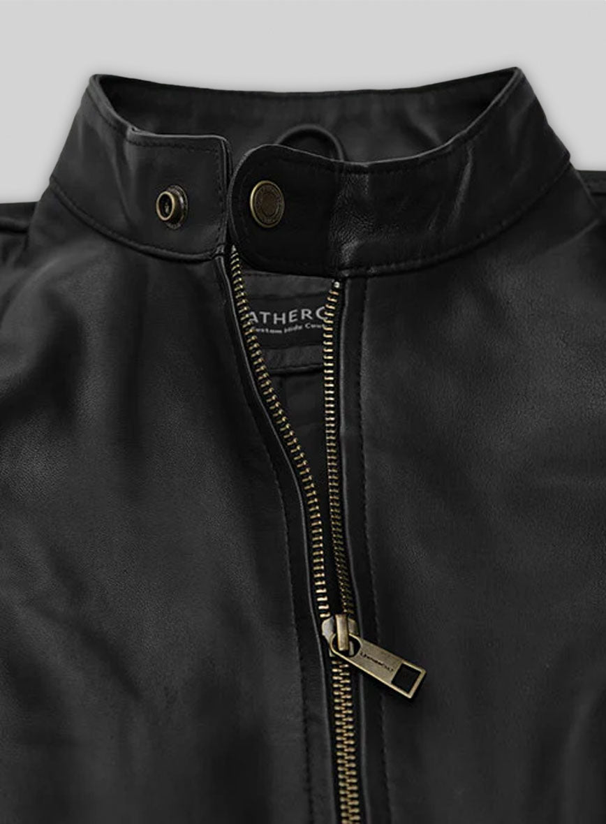 Black Mark Wahlberg Uncharted Leather Jacket