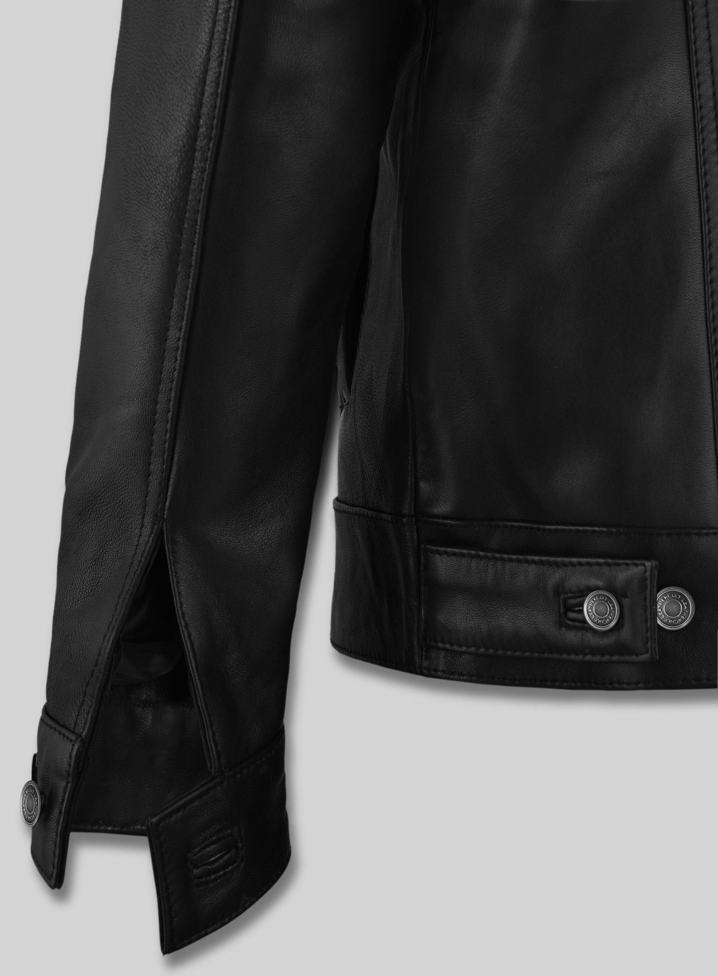 Black Sherpa Leather Jacket