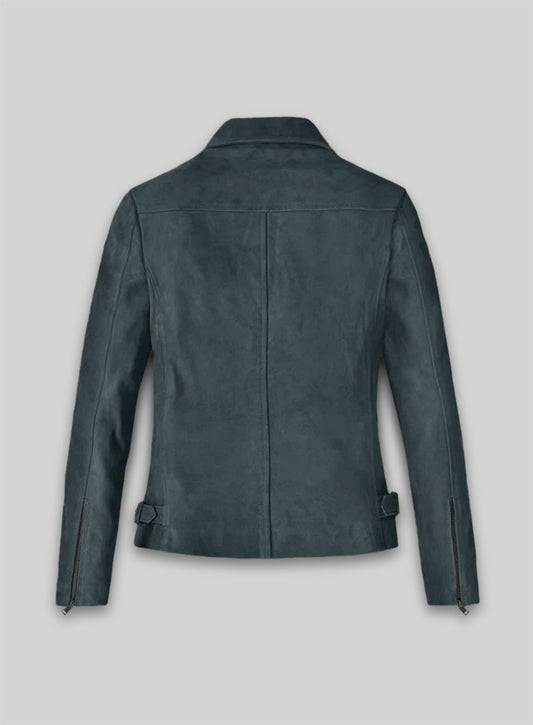Blue Suede Vanessa Hudgens Leather Jacket #3