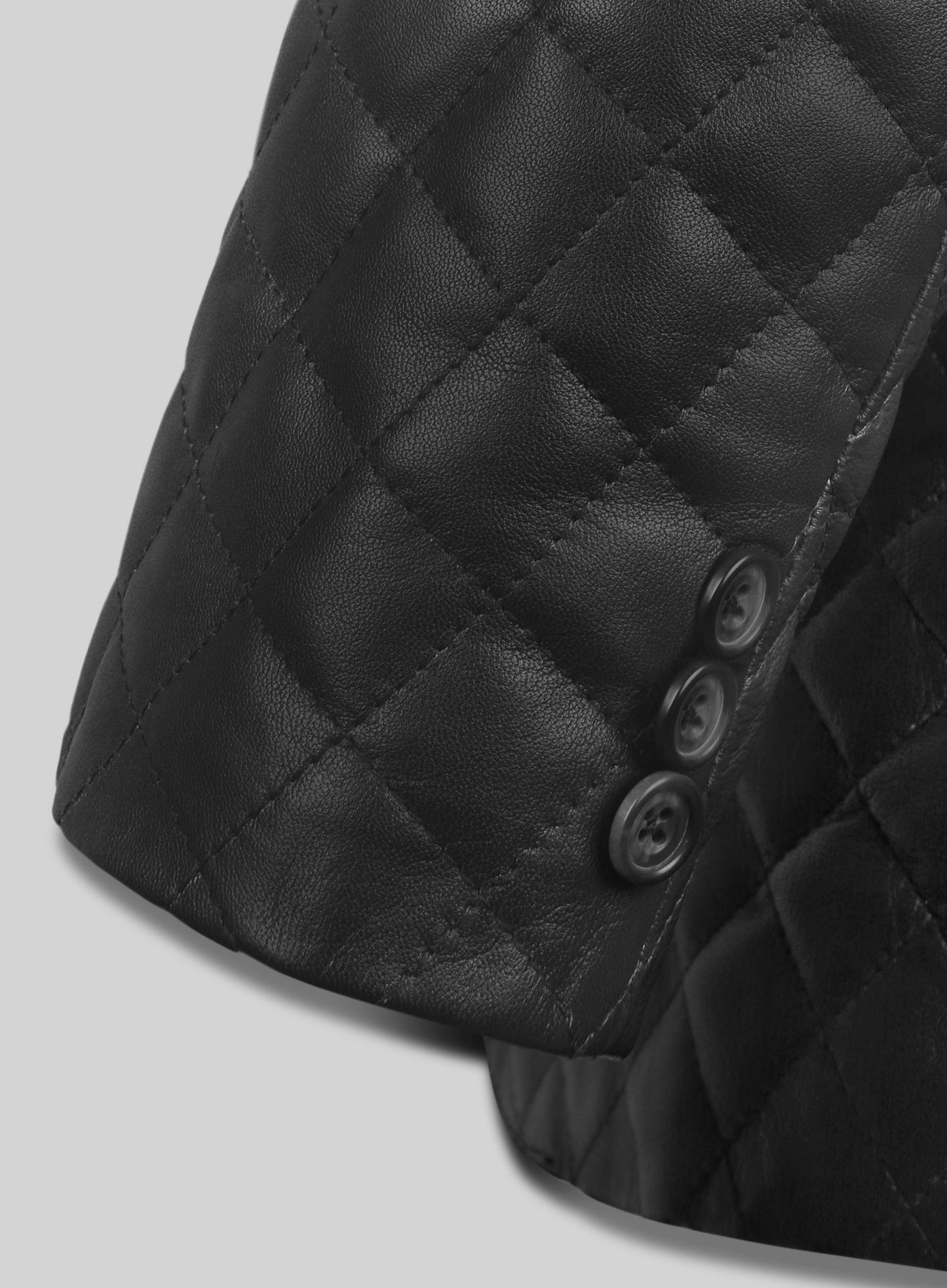 Bocelli Quilted Leather Blazer