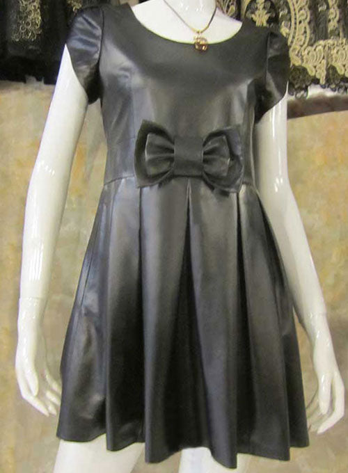 Women’s Bow Valentine Leather Dress