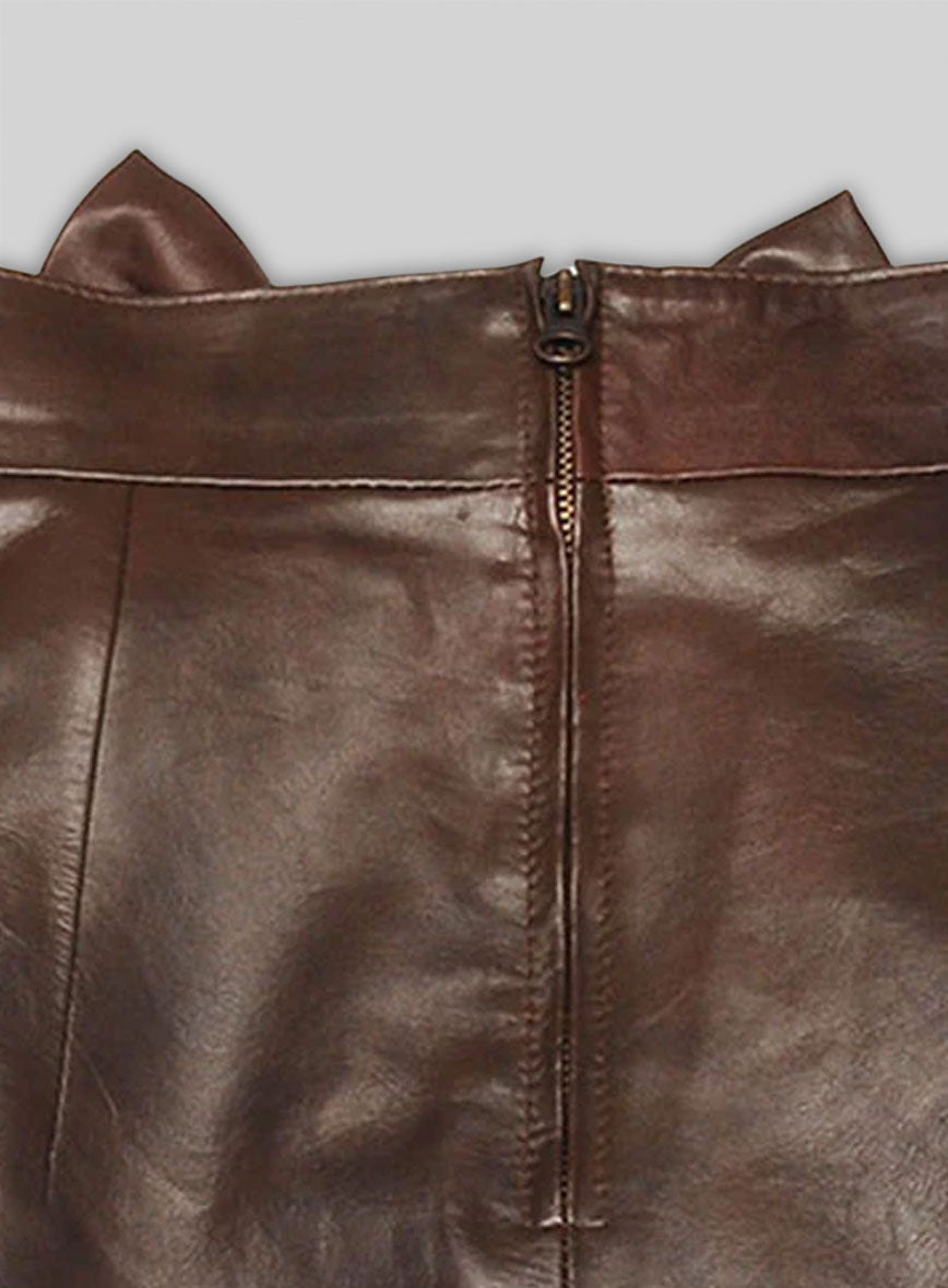 Bow Babe Leather Skirt