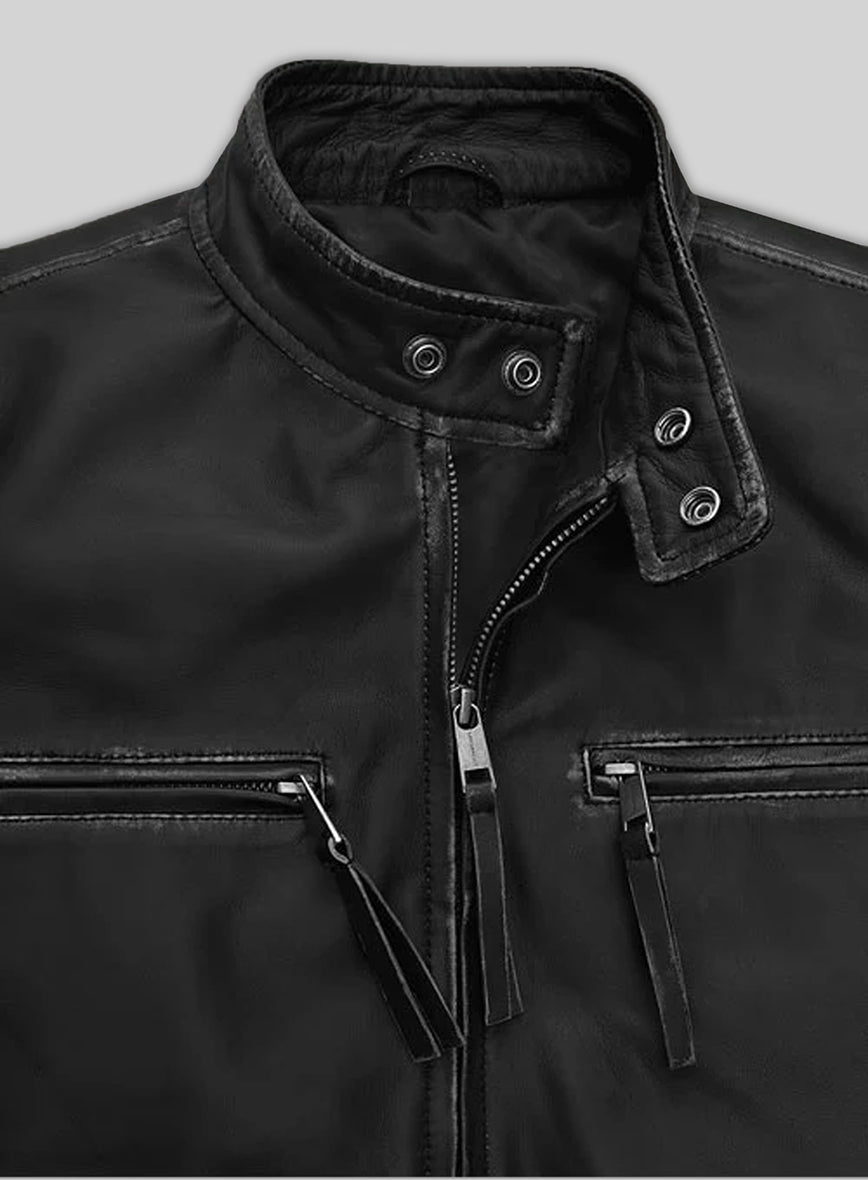 Bradley Cooper Burnt Leather Jacket