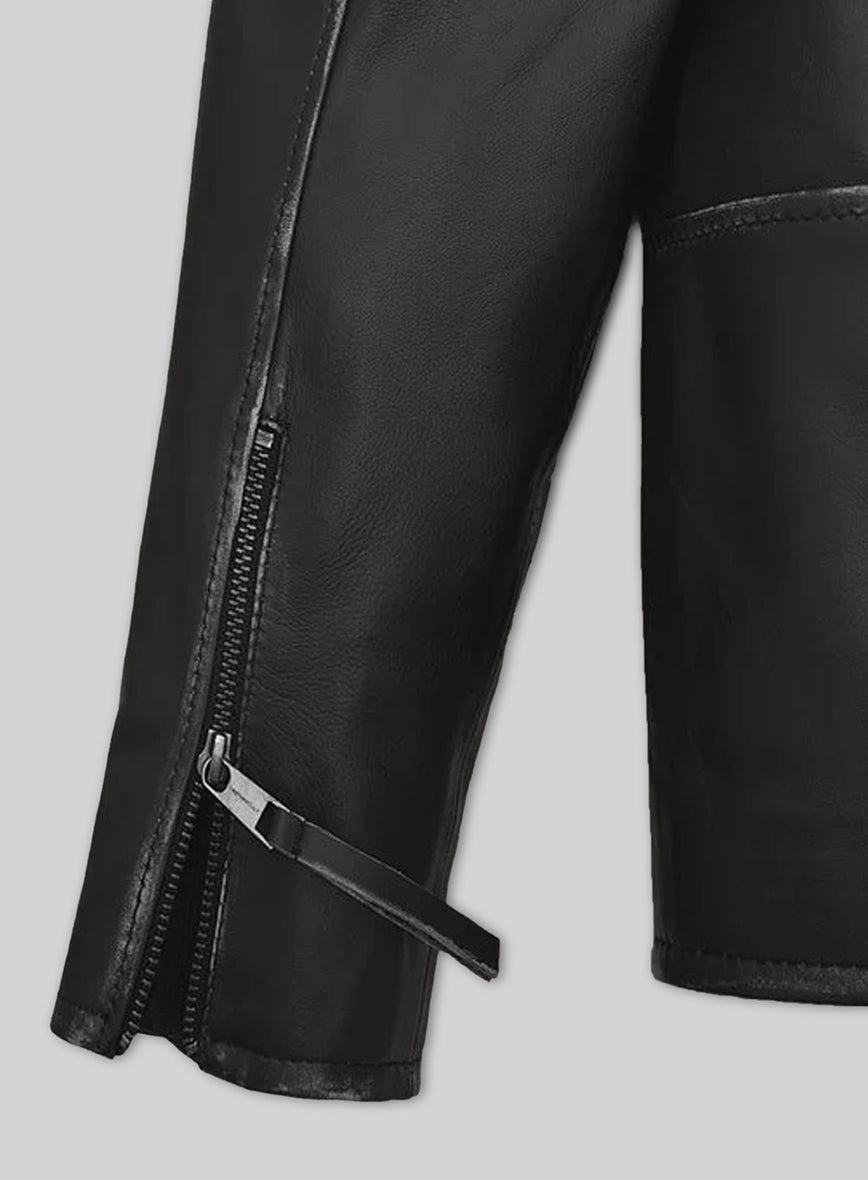 Bradley Cooper Burnt Leather Jacket