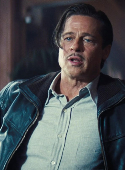 Brad Pitt Babylon Leather Jacket - LeatherCult