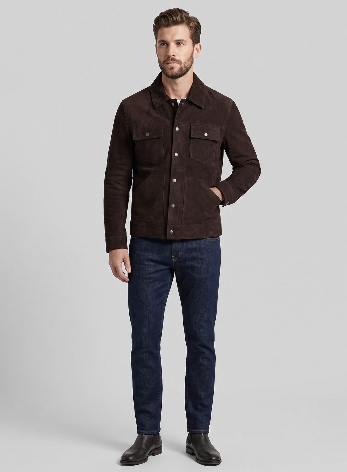 Brown Frodo Suede Leather Jacket