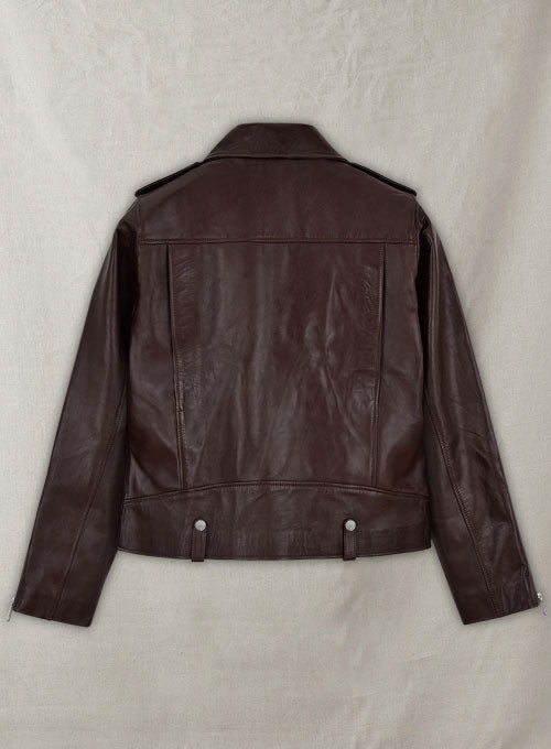 Burgundy Meghan Markle Leather Jacket - LeatherCult