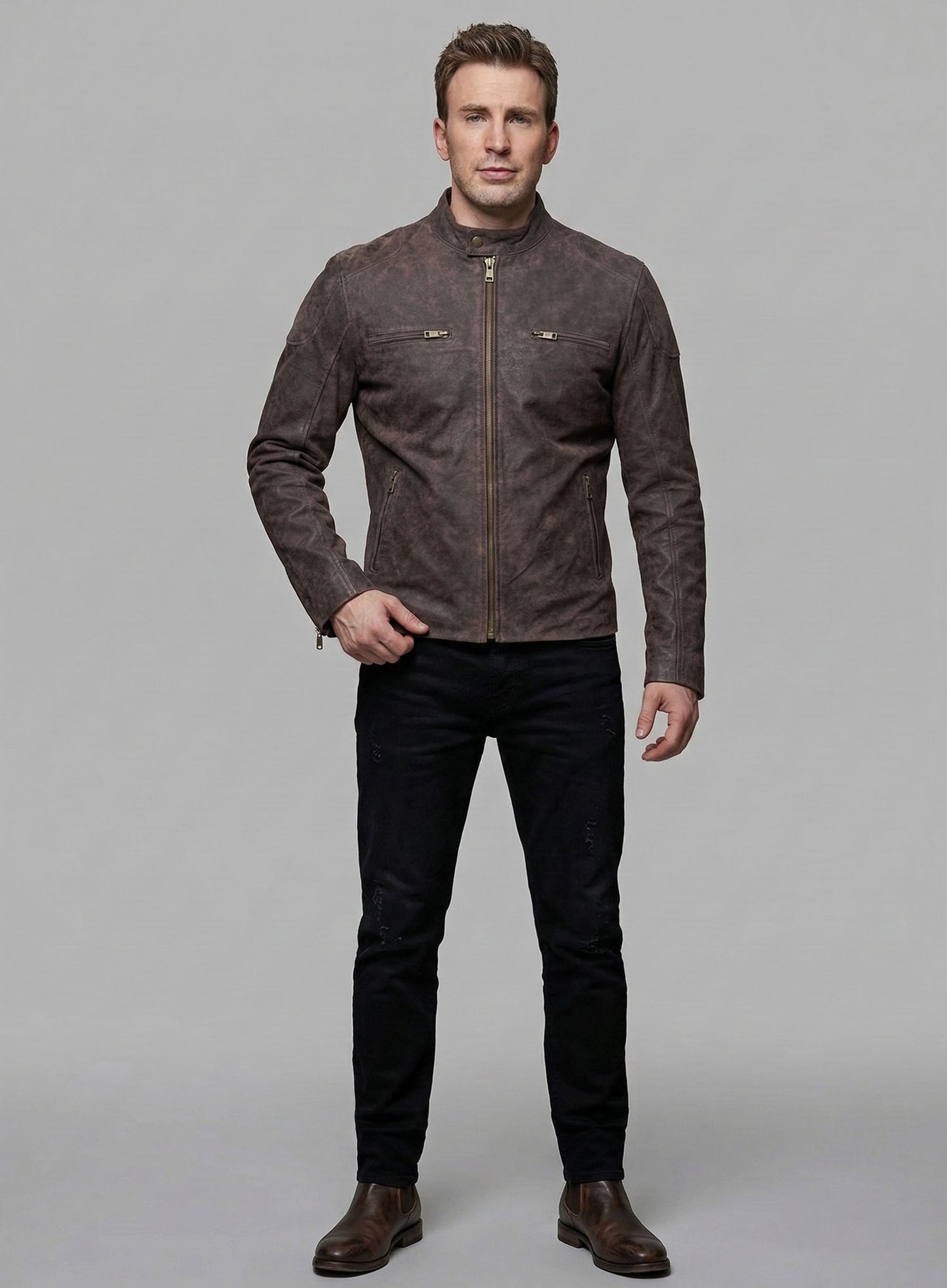 Captain America Civil War Chris Evans Leather Jacket