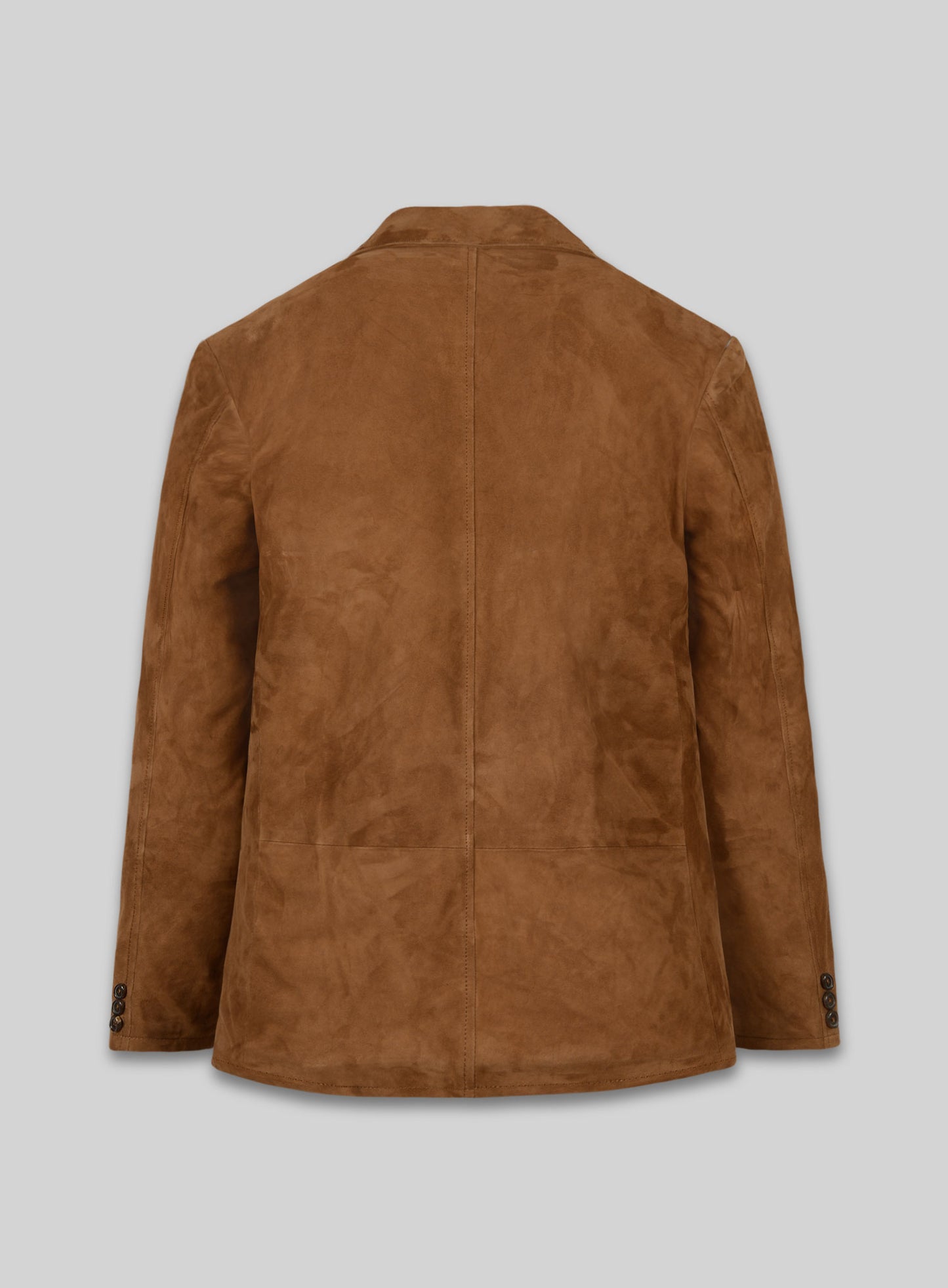 Soft Caramel Brown Suede Leather Blazer - #712