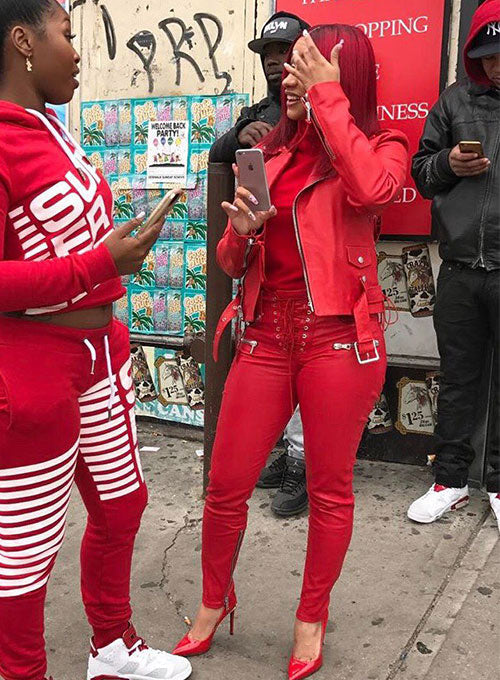 Cardi B Leather Pants - LeatherCult