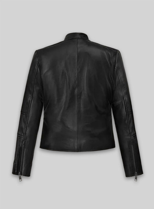 Carrie Anne Moss The Matrix Resurrections Leather Jacket