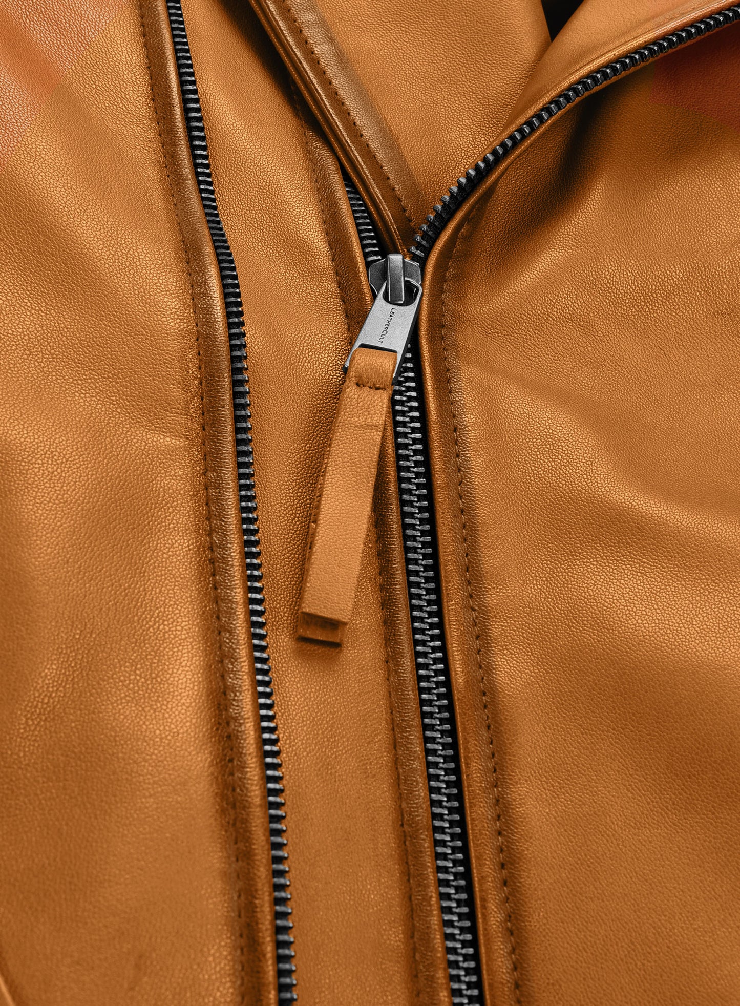 Charles Burnt Mustard Leather Jacket