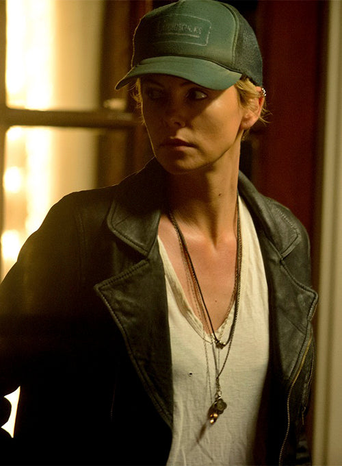 Charlize Theron Dark Places Leather Jacket - LeatherCult