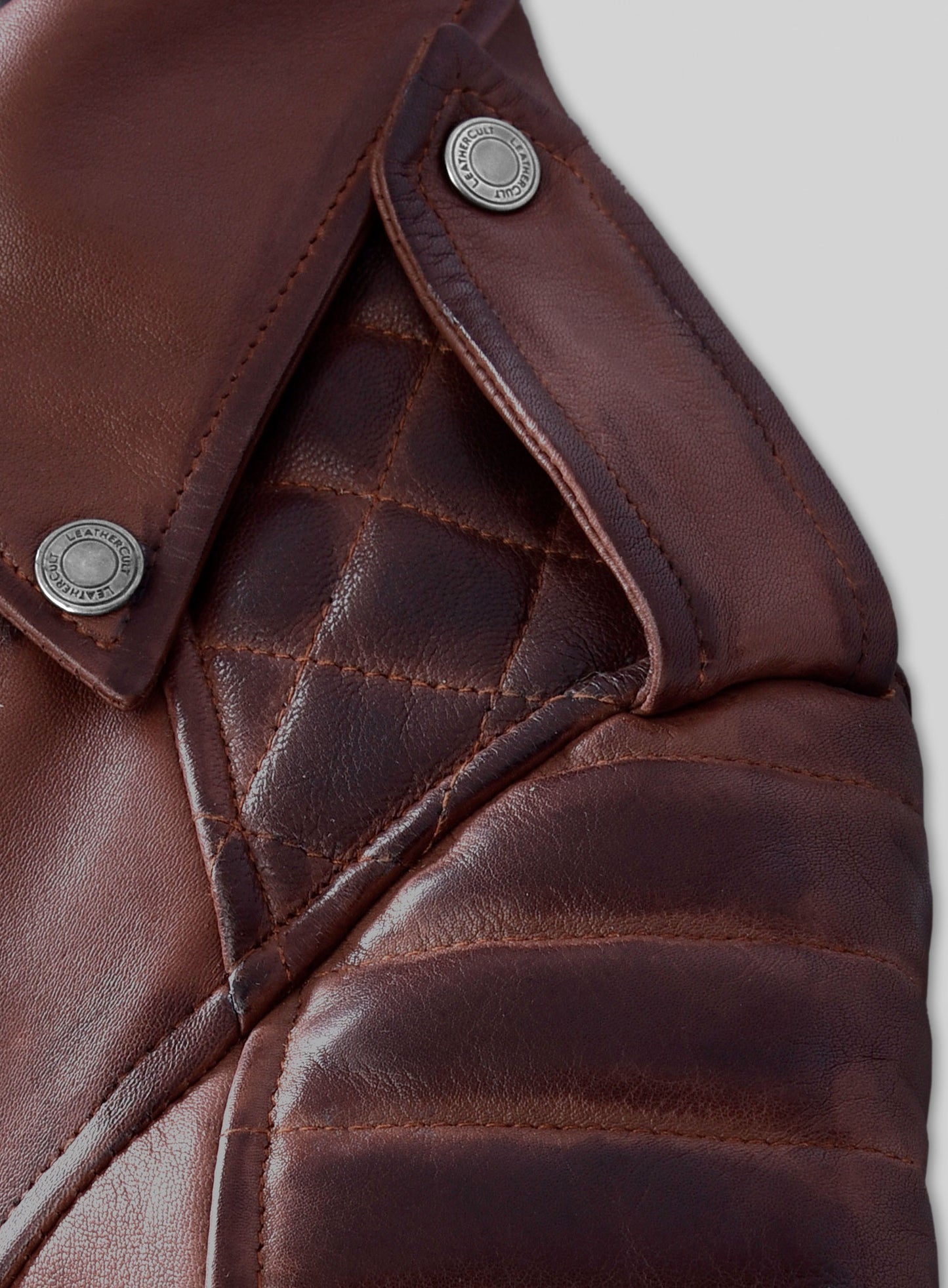 Charlotte Burnt Maroon Leather Jacket