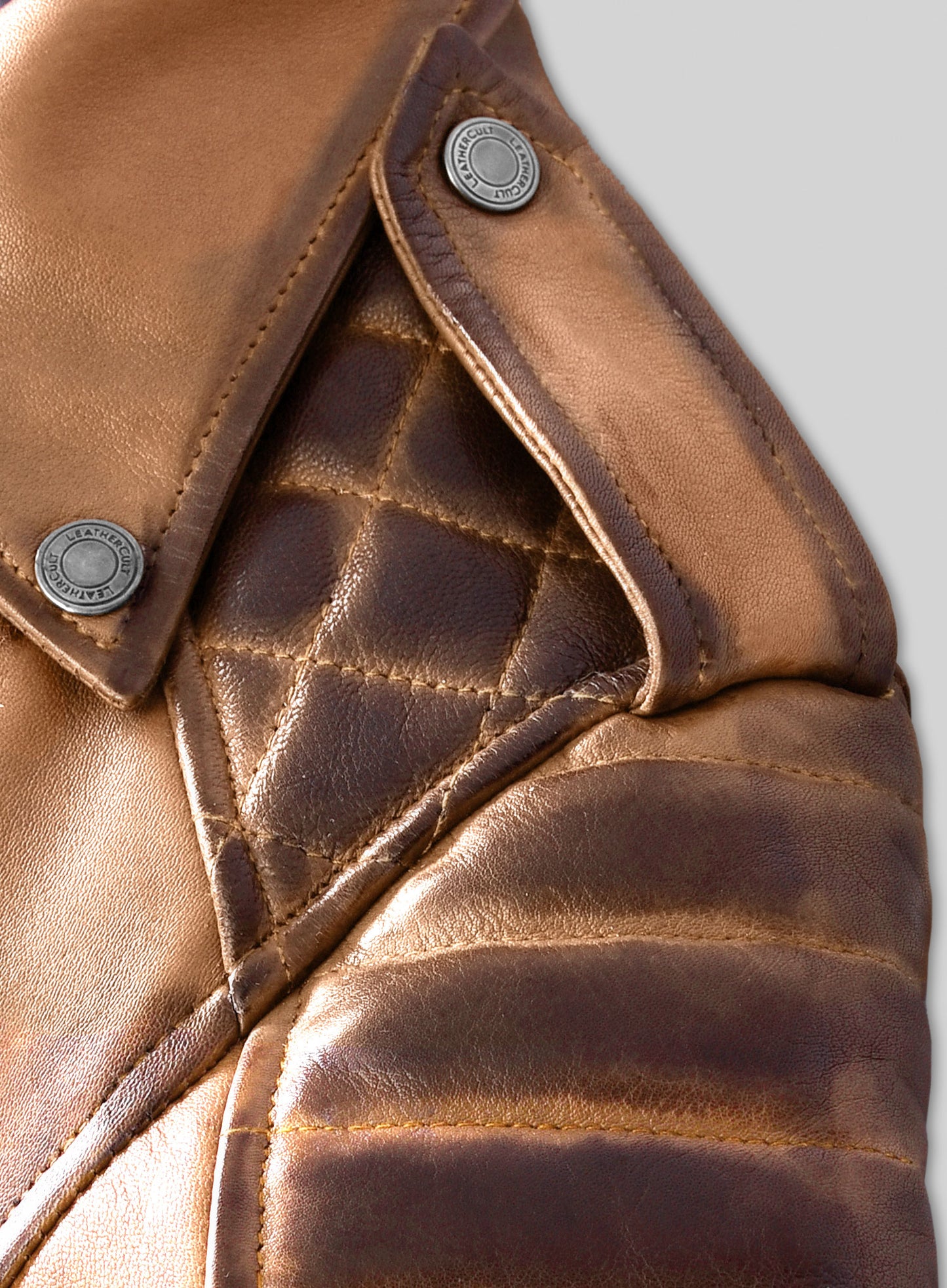 Charlotte Burnt Tan Leather Jacket