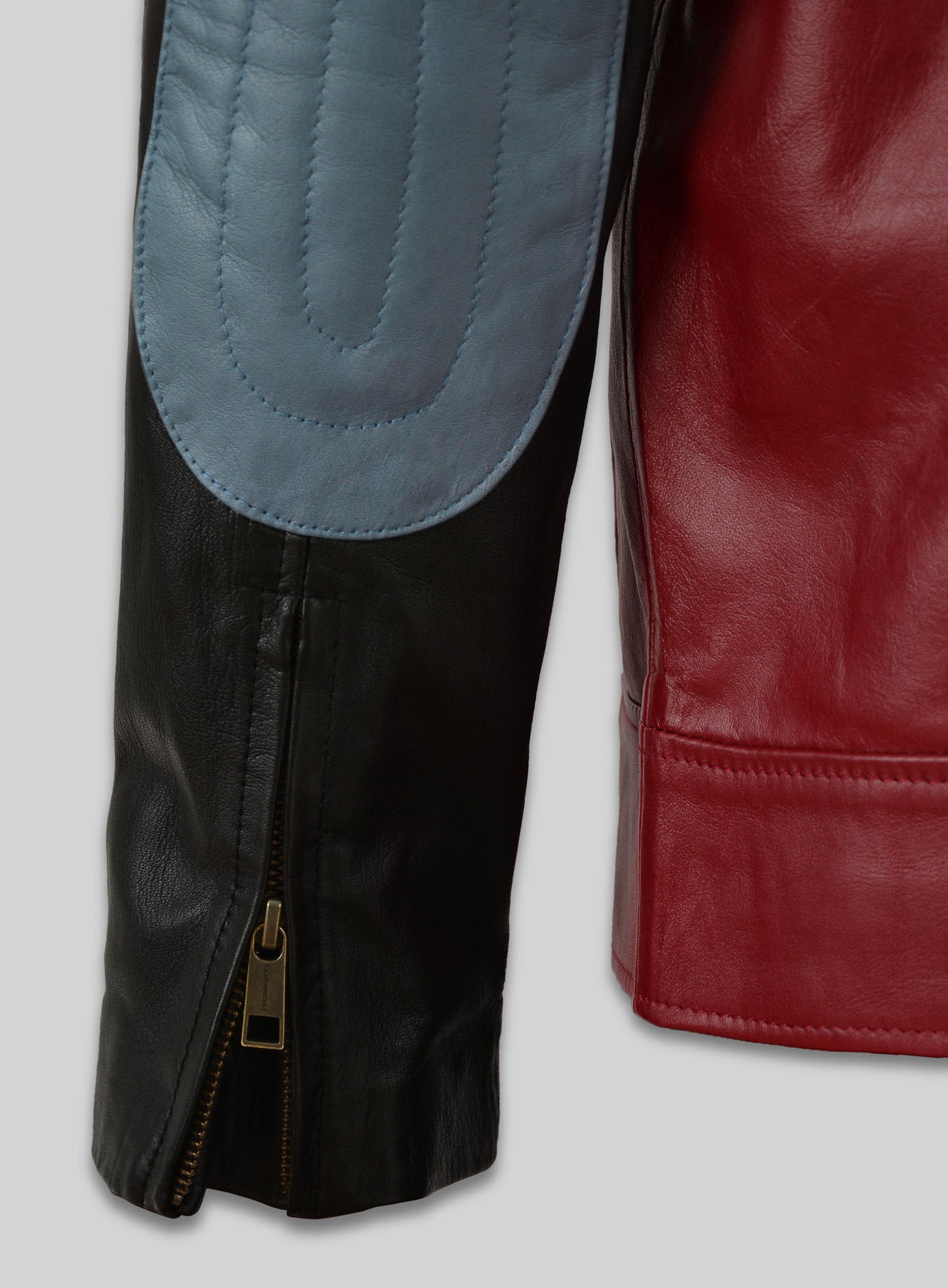Cherry Red Akon Leather Jacket