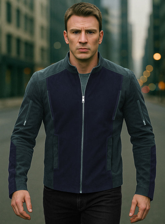 Chris Evans Captain America: The Winter Soldier Leather Jacket