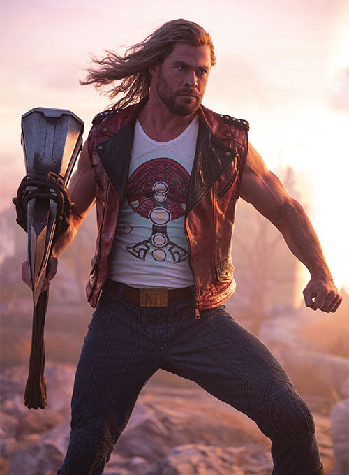 Chris Hemsworth Thor Love and Thunder Leather Vest – LeatherCult
