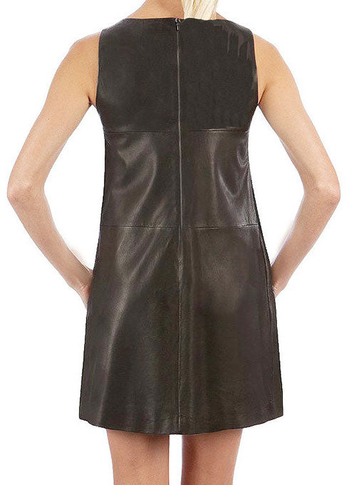 Circle Leather Dress - # 755 - LeatherCult
