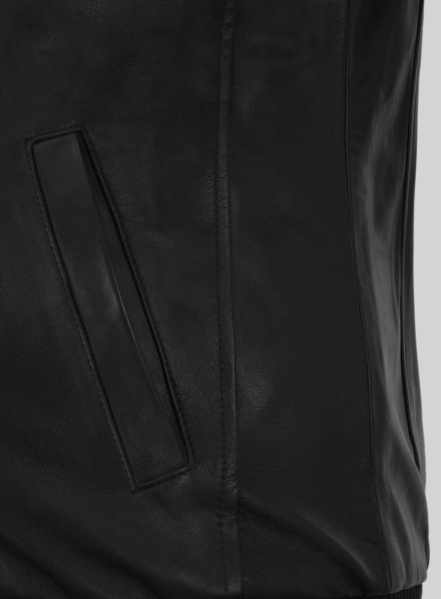 Classic Bomber Leather Jacket