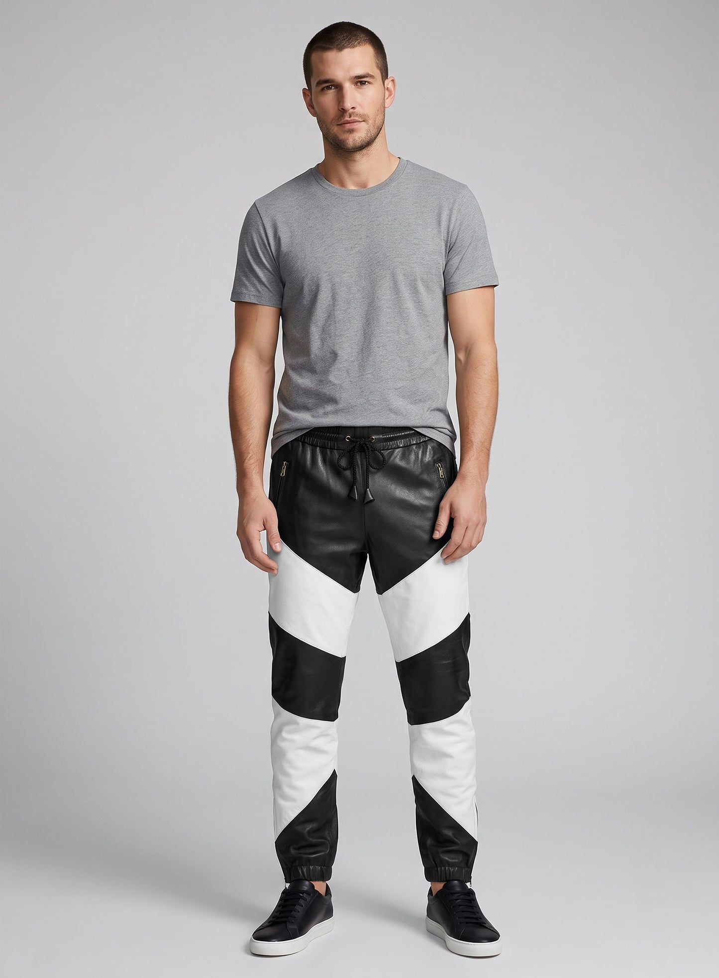 Coleman Drawstring Leather Pants