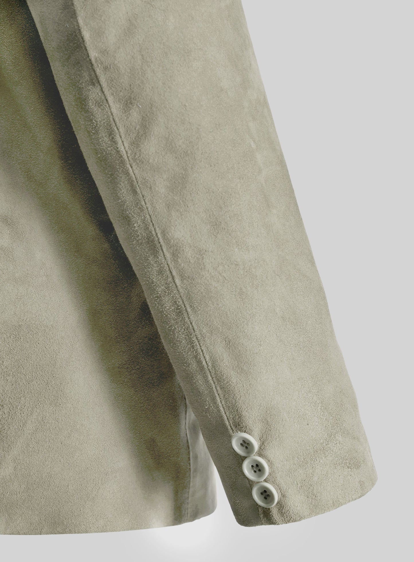 Cream Beige Suede Leather Blazer