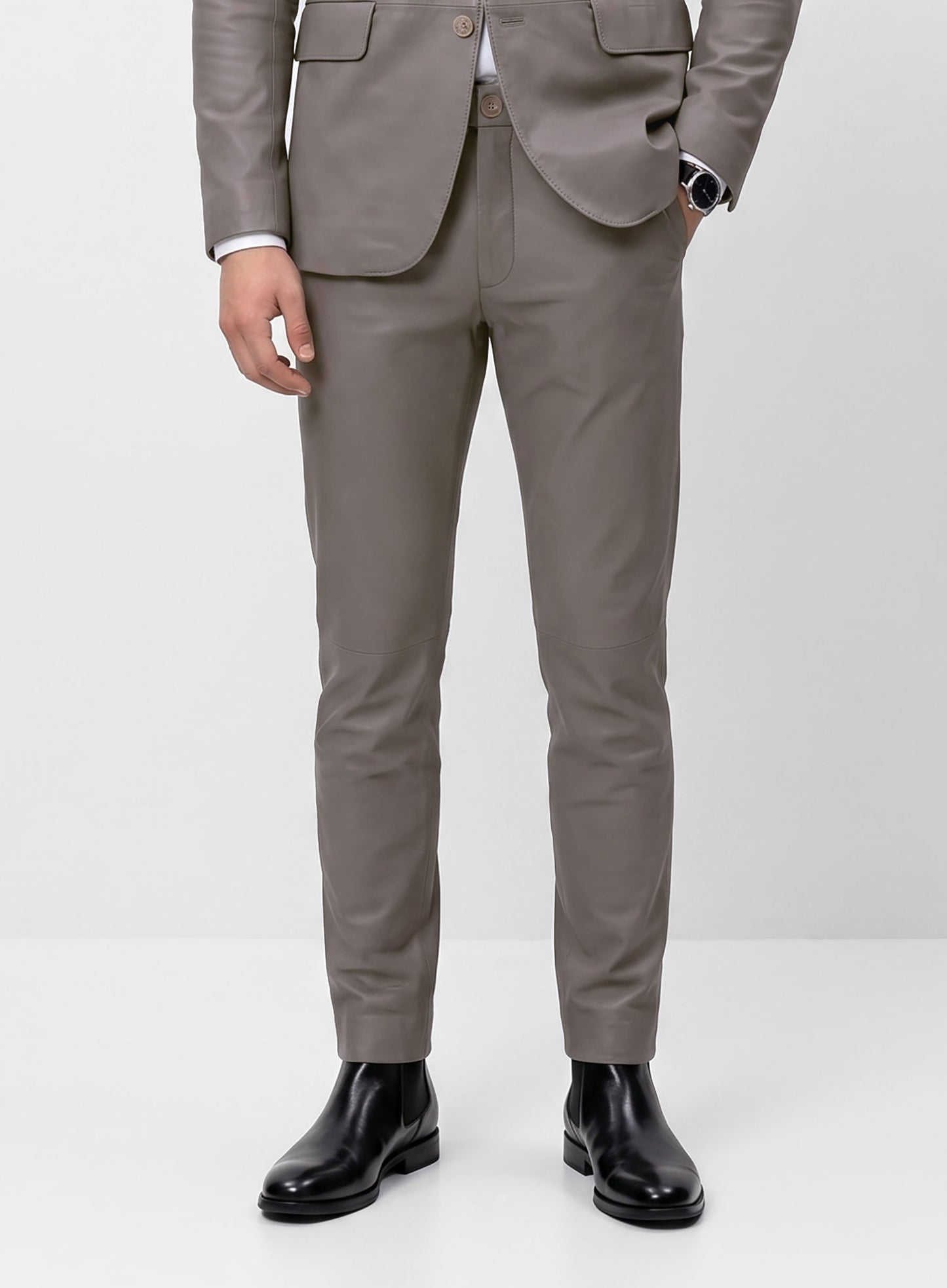 Croma Gray leather Suit