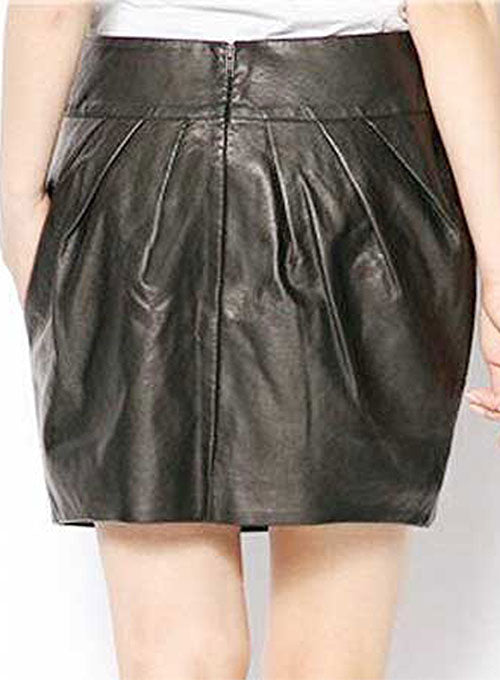 Curvy Leather Skirt - # 426 - LeatherCult