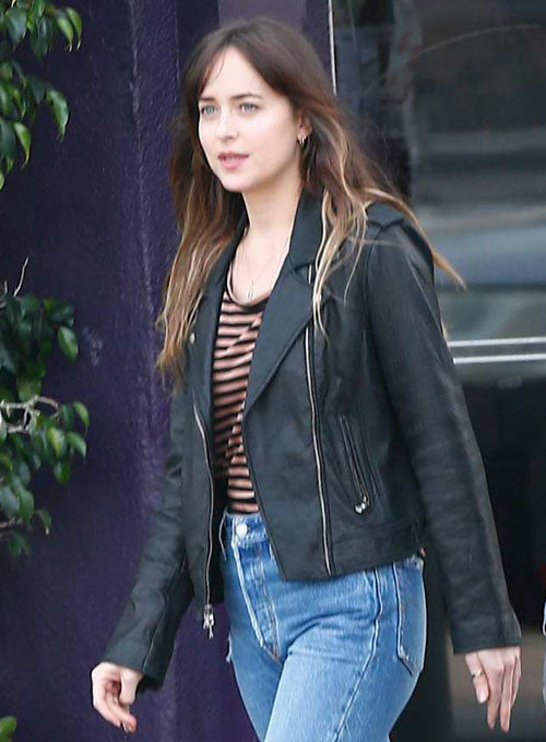 Dakota Johnson The High Note Leather Jacket - LeatherCult