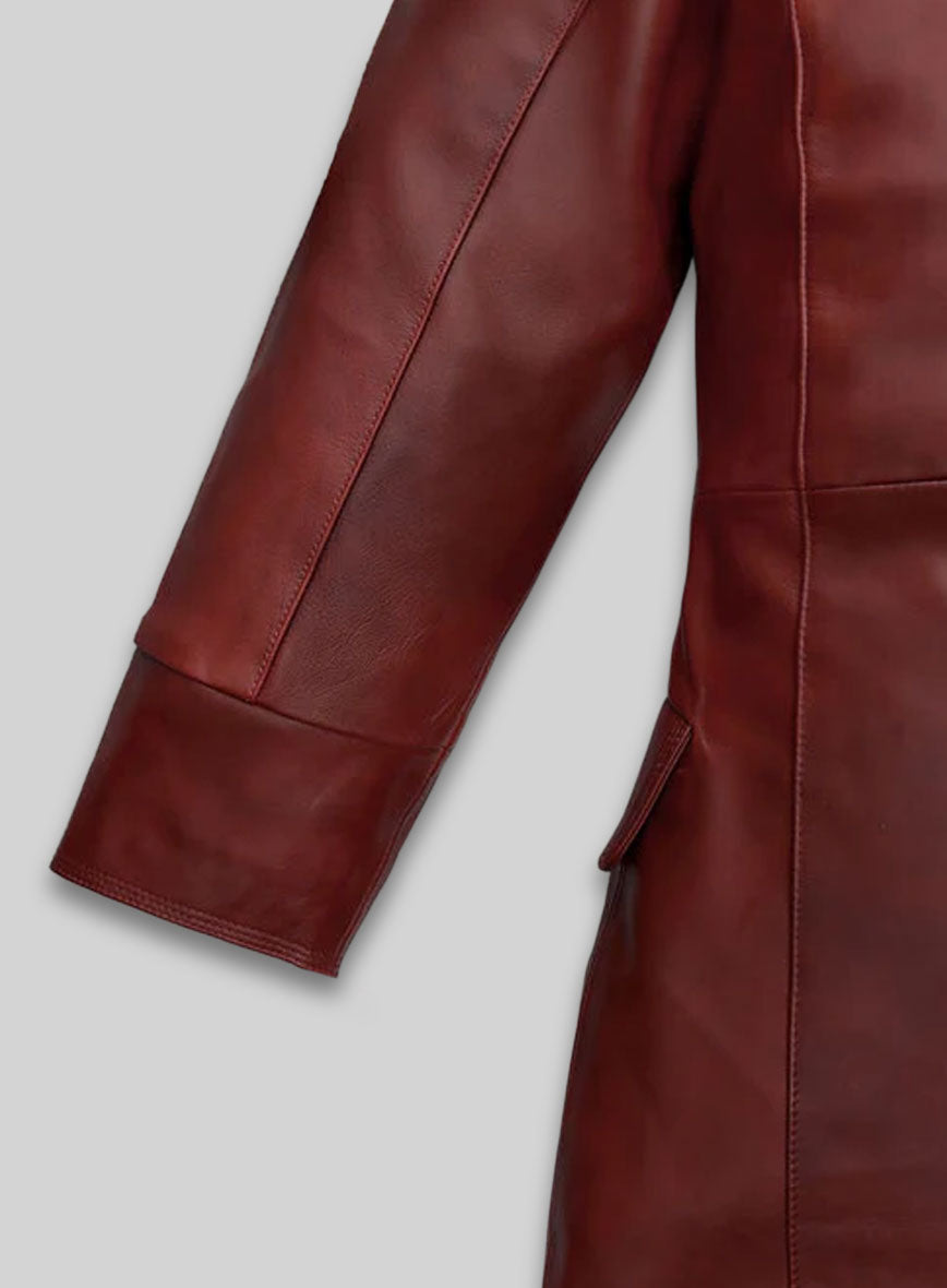 Dakota Johnson Madame Web Leather Trench Coat