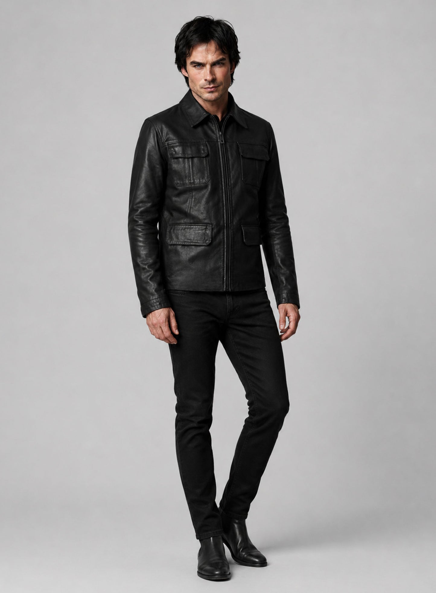 Damon Salvatore Leather Jacket